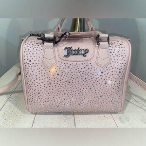 NWT Juicy Couture Pink Clay Dazzle Satchel